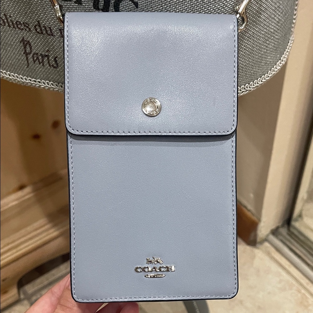 Coach Sky Blue Phone Crossbody